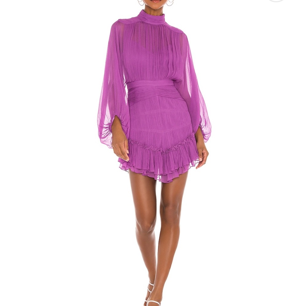 Shona Joy “Emilia Long Sleeve Mini Dress” in Ultra Violet 💜